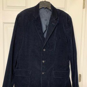 Men's JCREW Navy Corduroy Blazer Size 42R - NWT